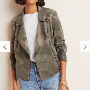 NWT Anthropologie Marrakech Camo Sueded Jacket